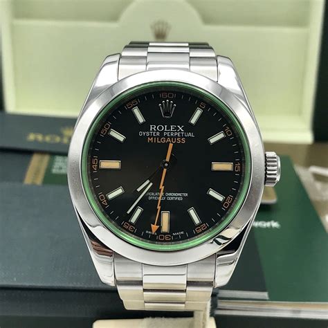 rolex oyster perpetual milgauss green